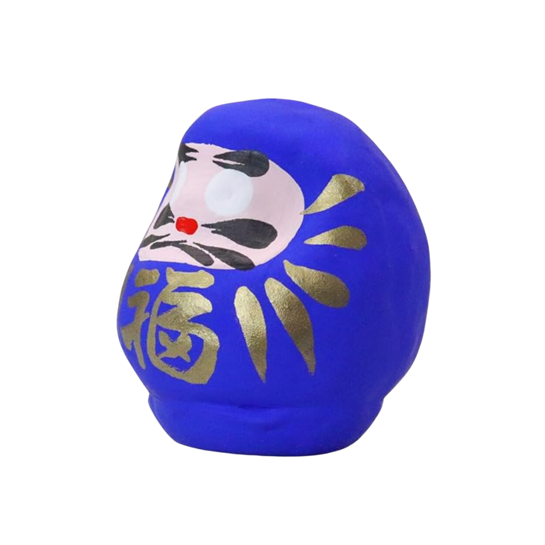 Daruma Doll blau ein Glückbringer der Zen Tradition. Jetzt Daruma Doll kaufen.  